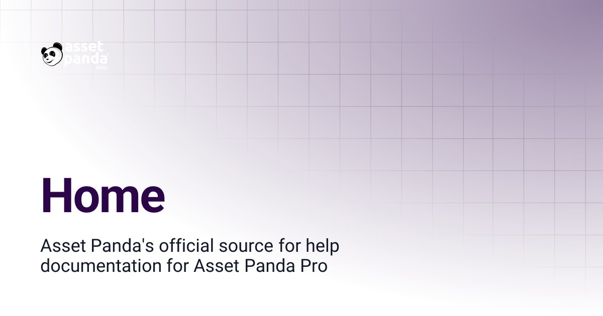 Home | Asset Panda Pro Knowledge Base